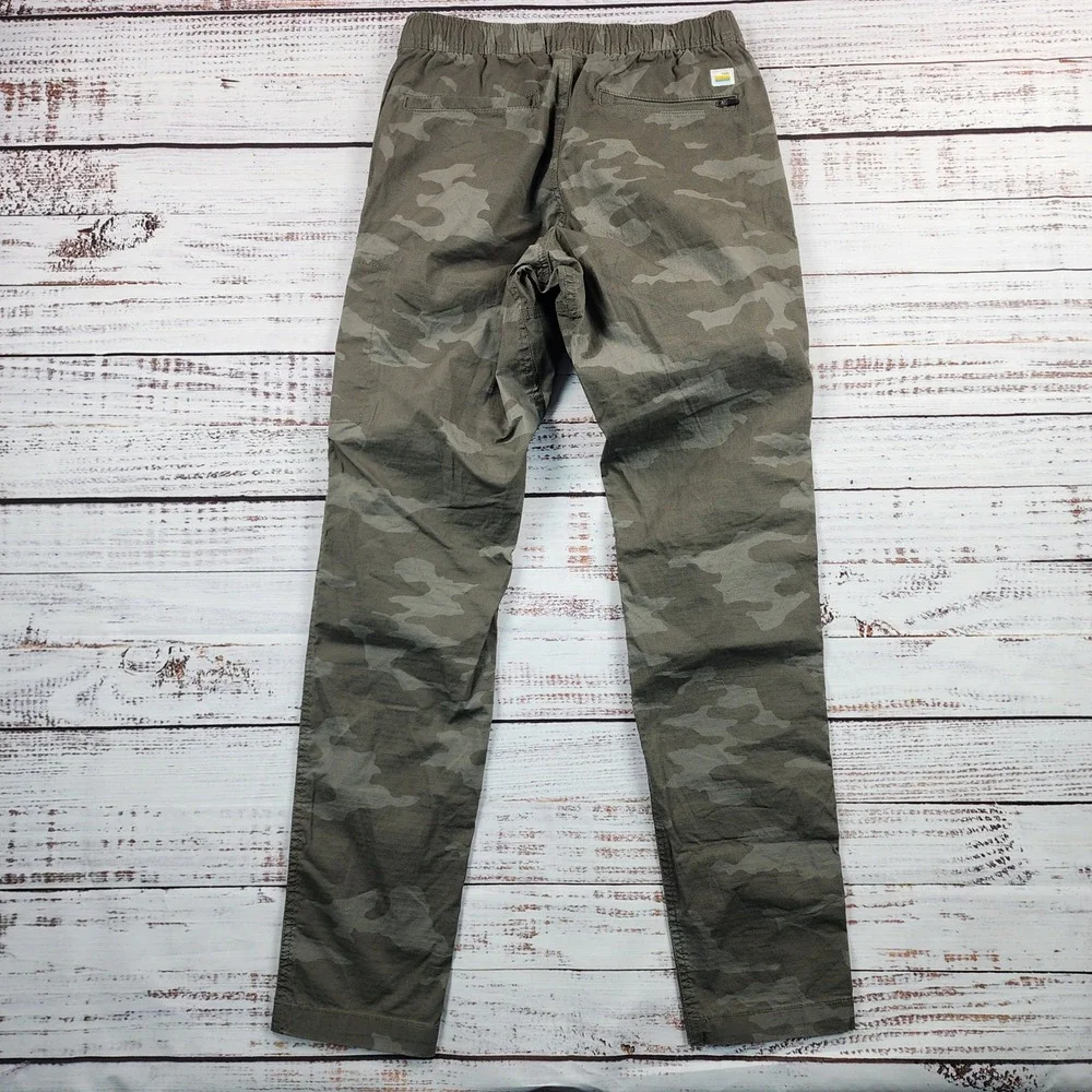 Vuori Ripstop Climber Pants Mens XS Oregano Camo Hiking Stretch